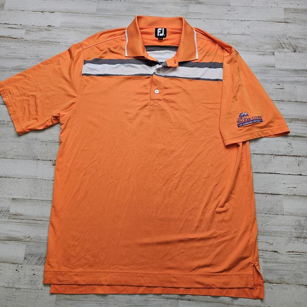 Footjoy The Walker Course at Clemson University Orange Performance Wicking LG